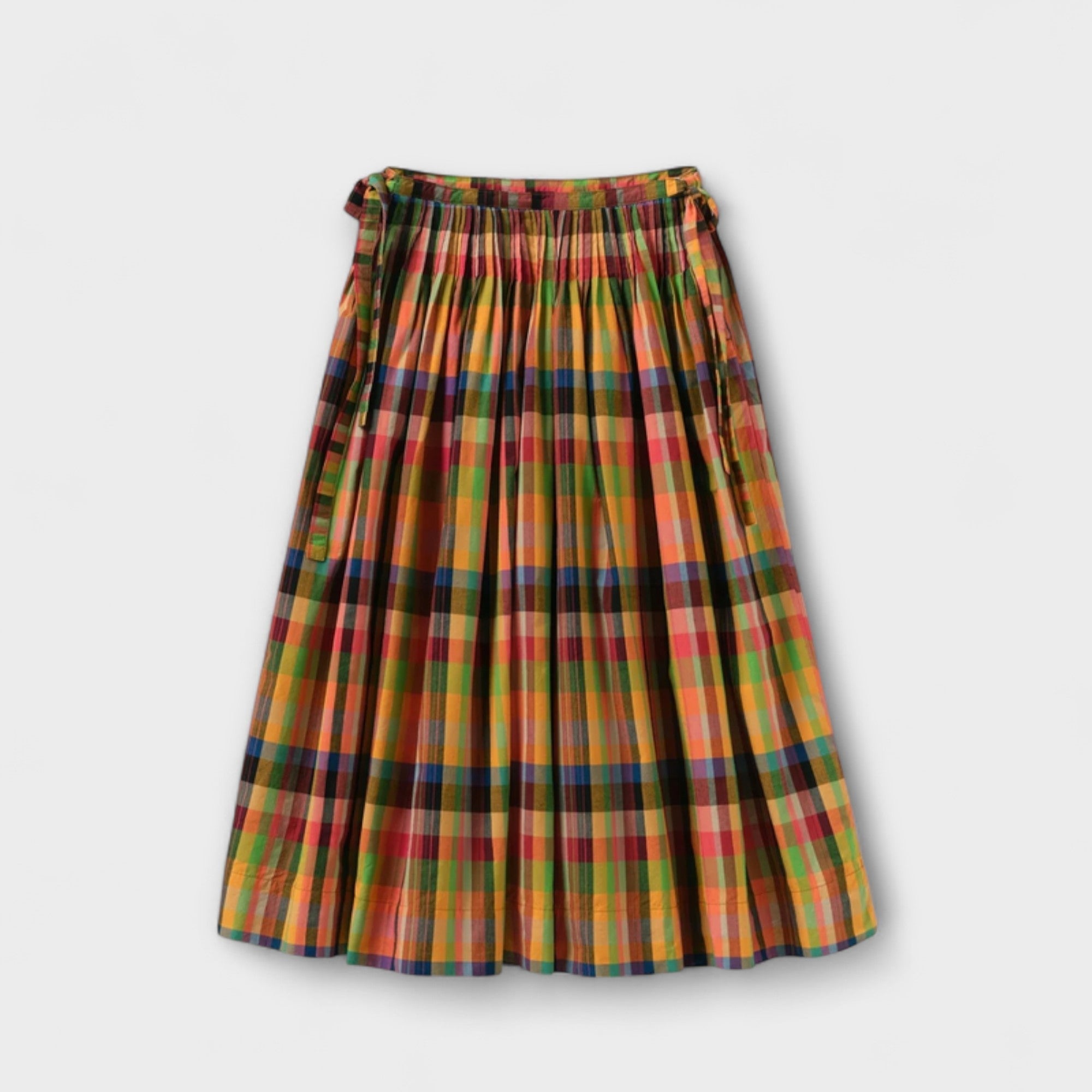 Emilia - Multicolored Striped Pleated Skirt