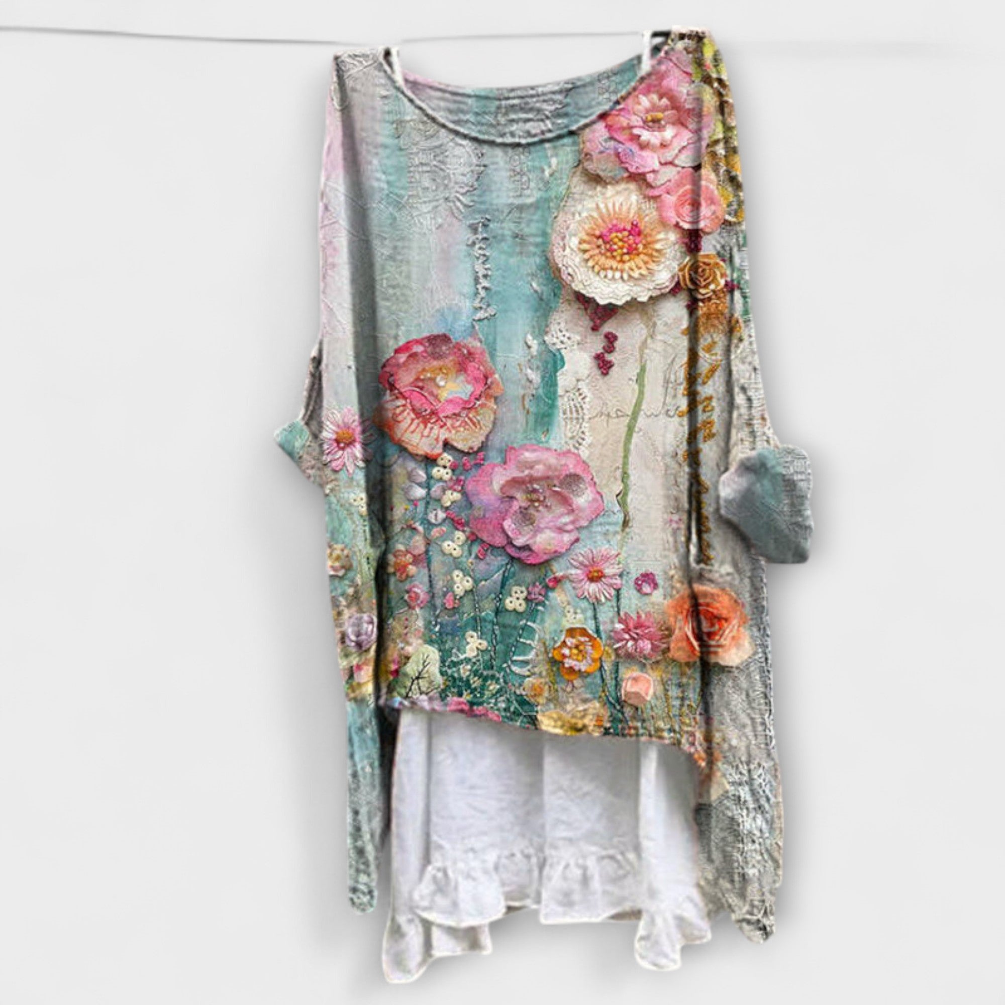 Evelyn - Blouse with Artistic Print