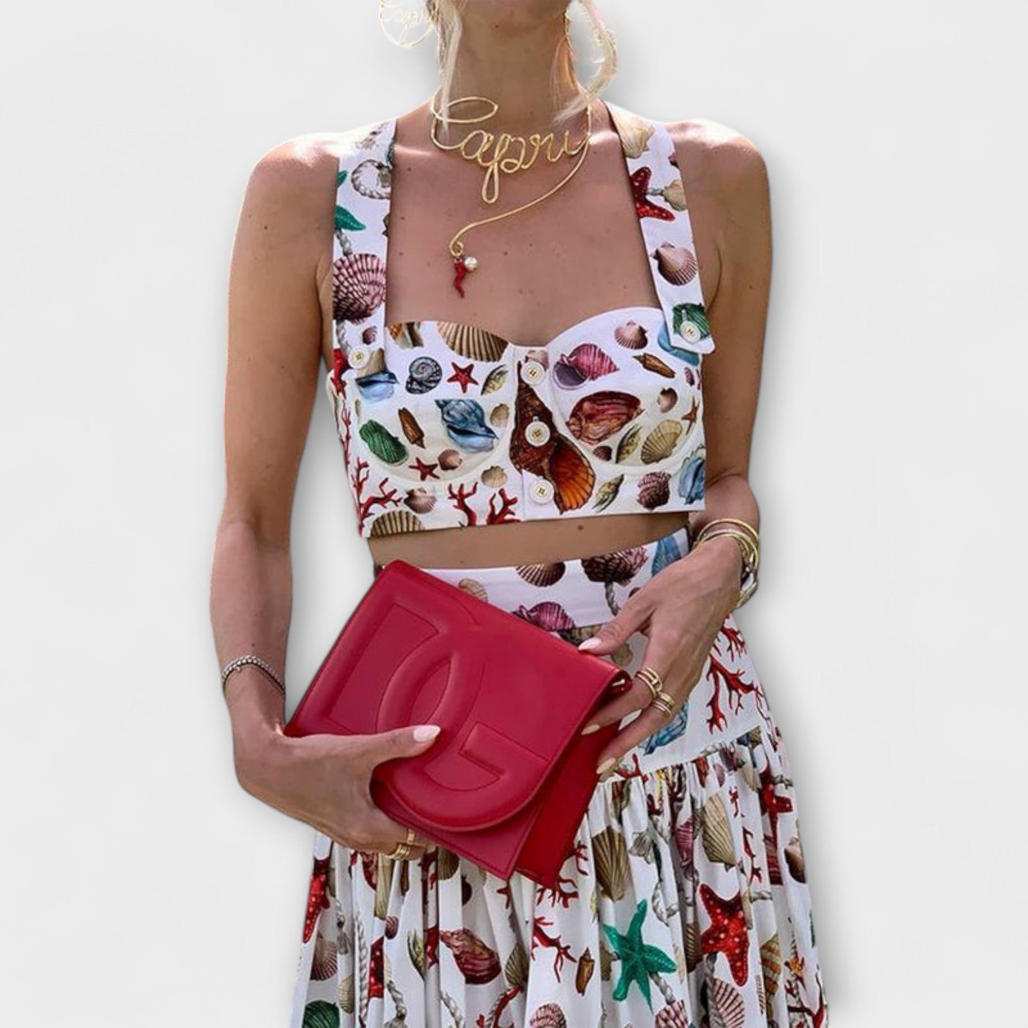 Heather - Stylish Two-Piece Skirt Set