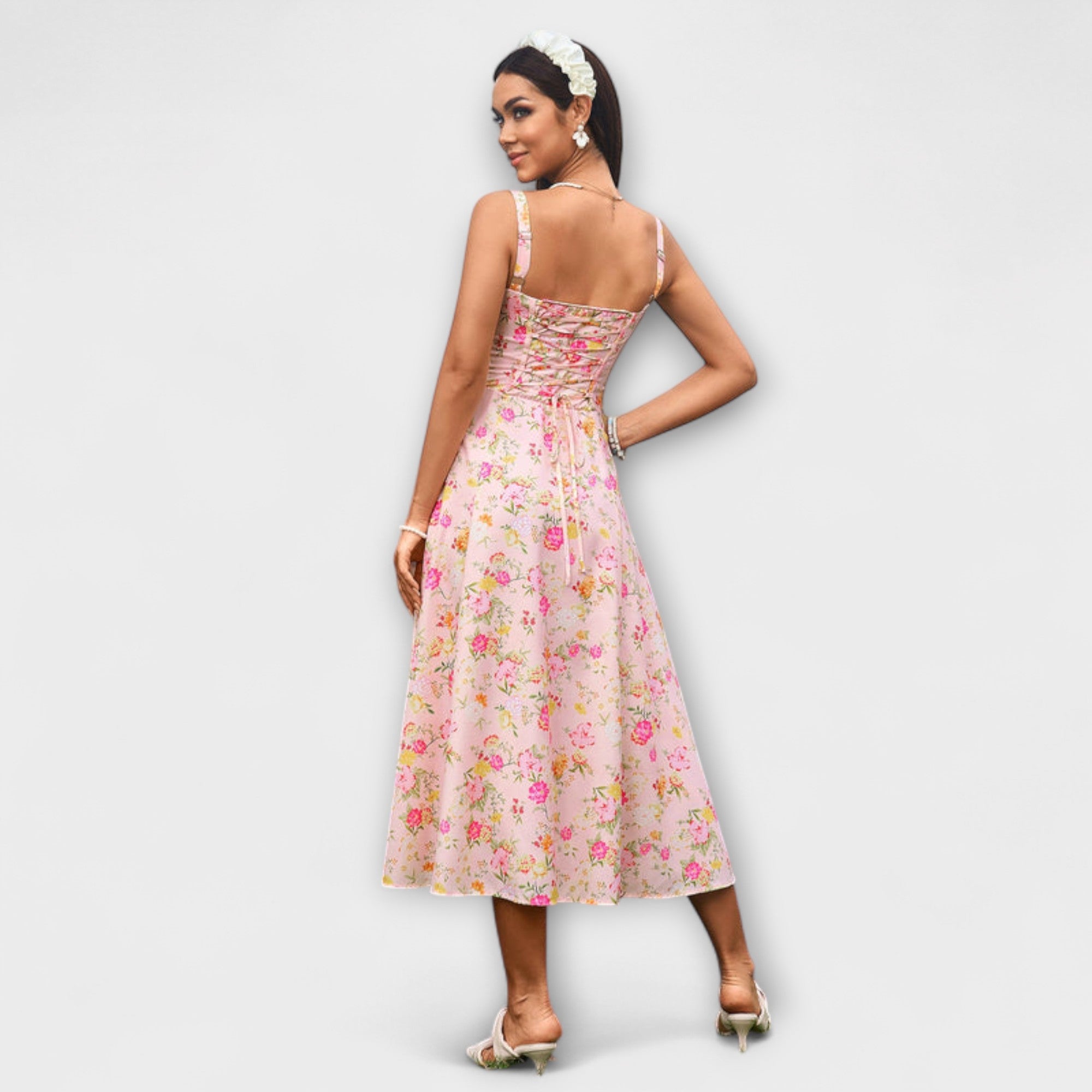 Hope - Ruffled Top Dress with Slit Detail