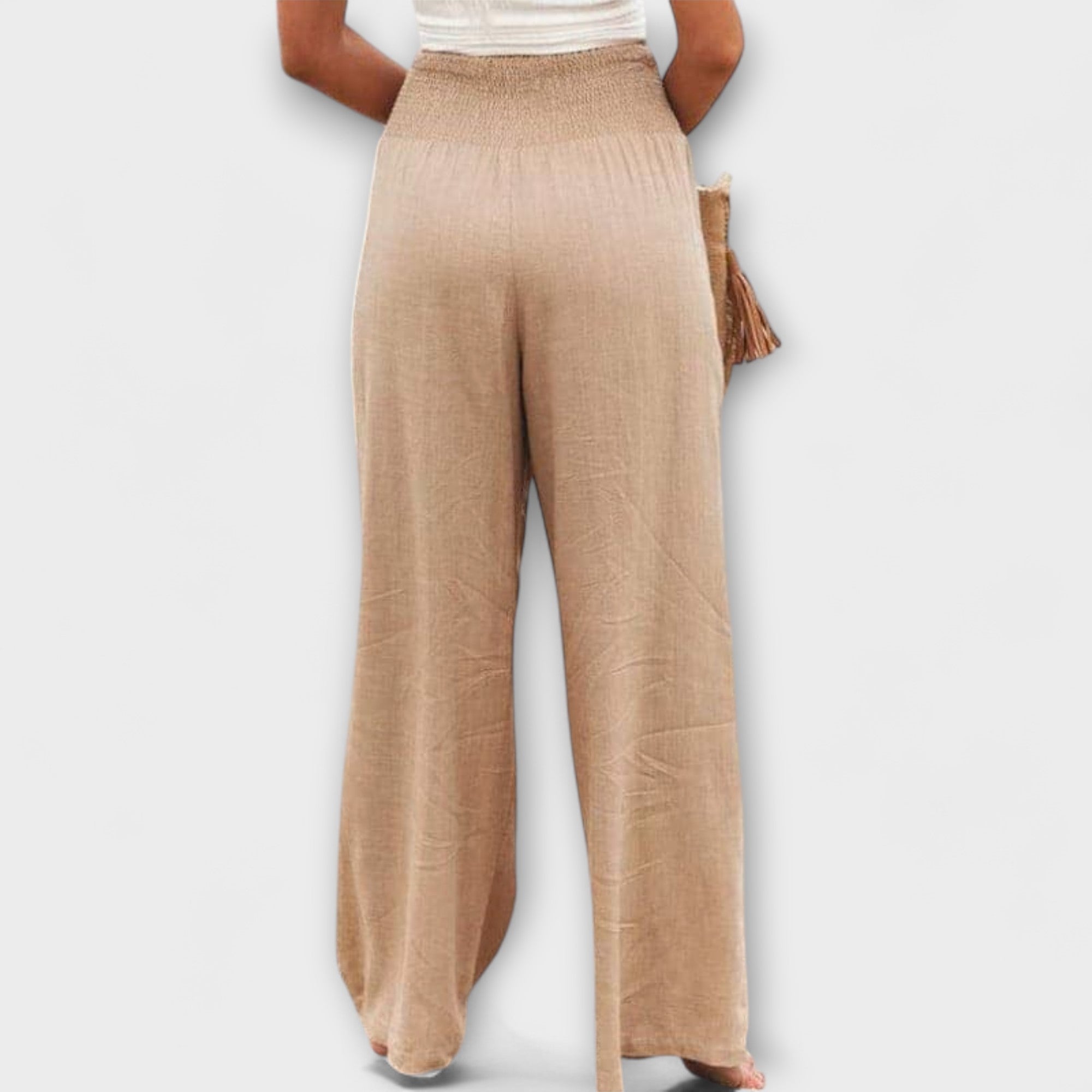 Thearya - Casual Wide Linen Trousers