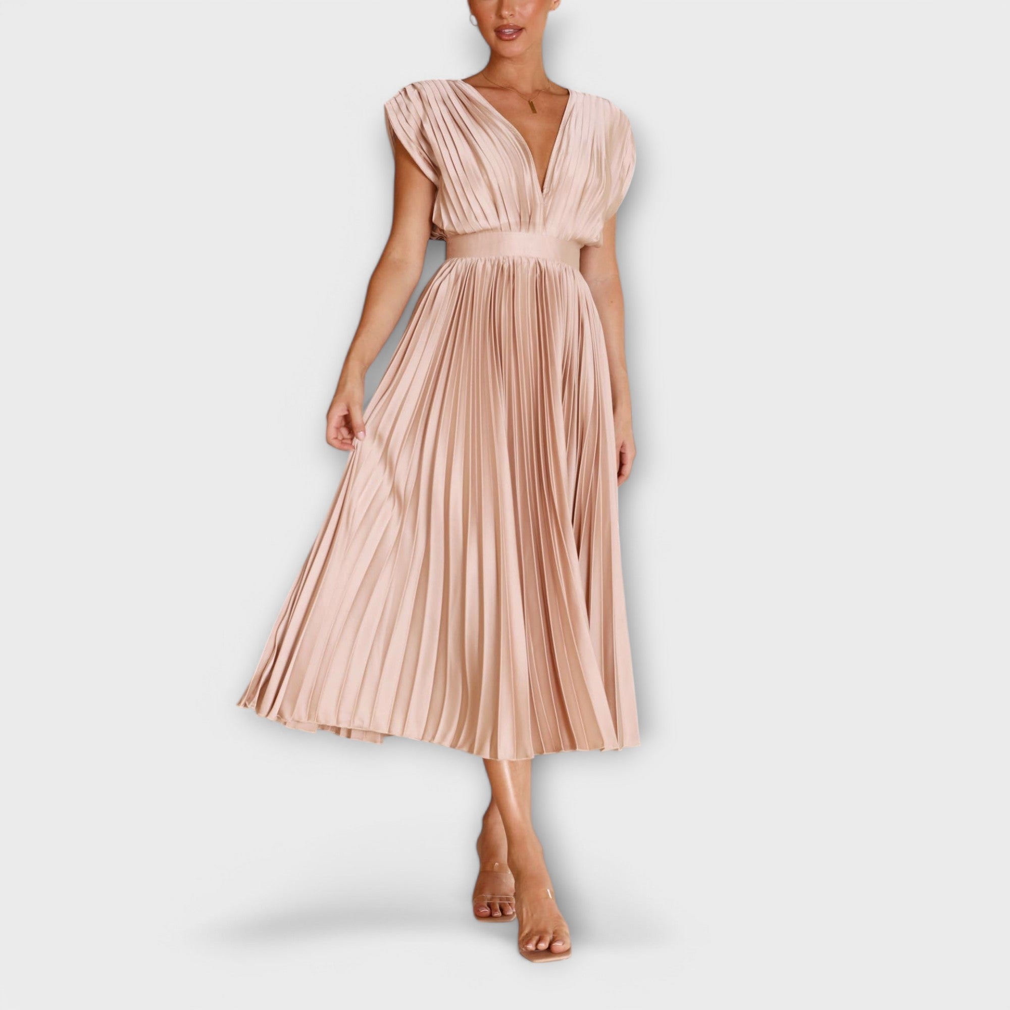 Maria - Stylish Pleated Dress