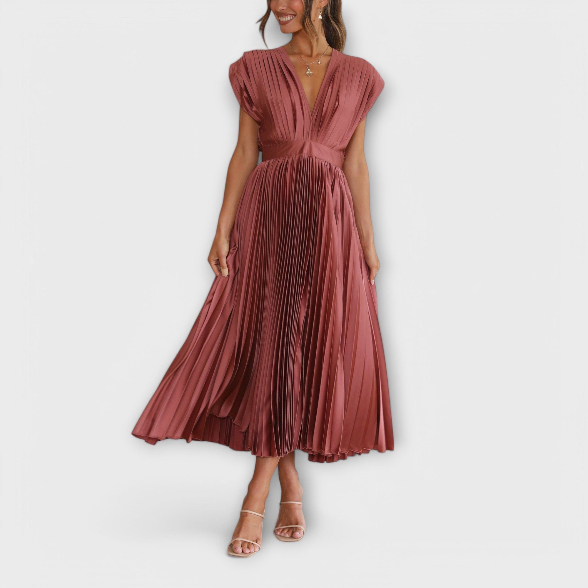 Maria - Stylish Pleated Dress