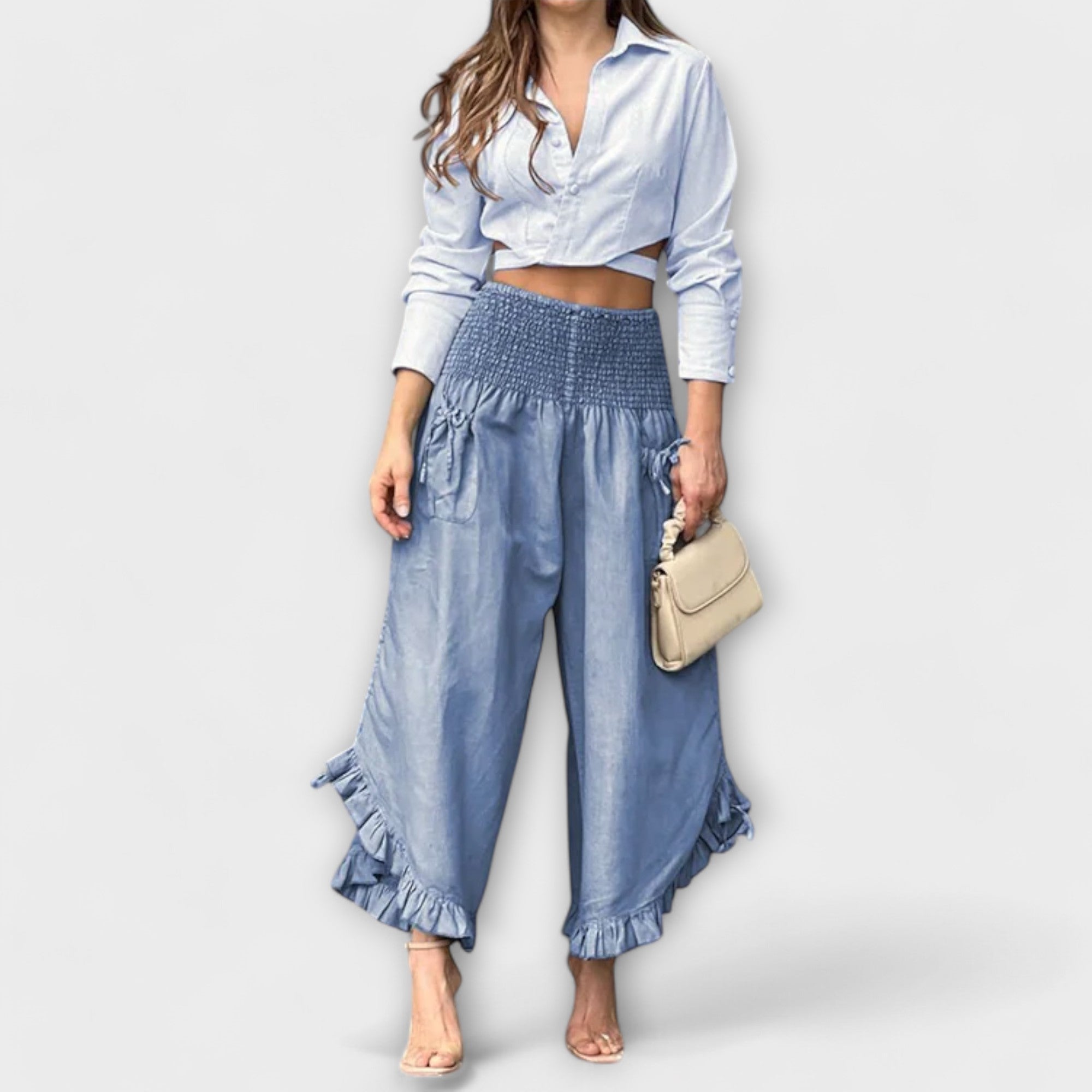 Jaya - Relaxed Linen Pants with Fashionable Pleats