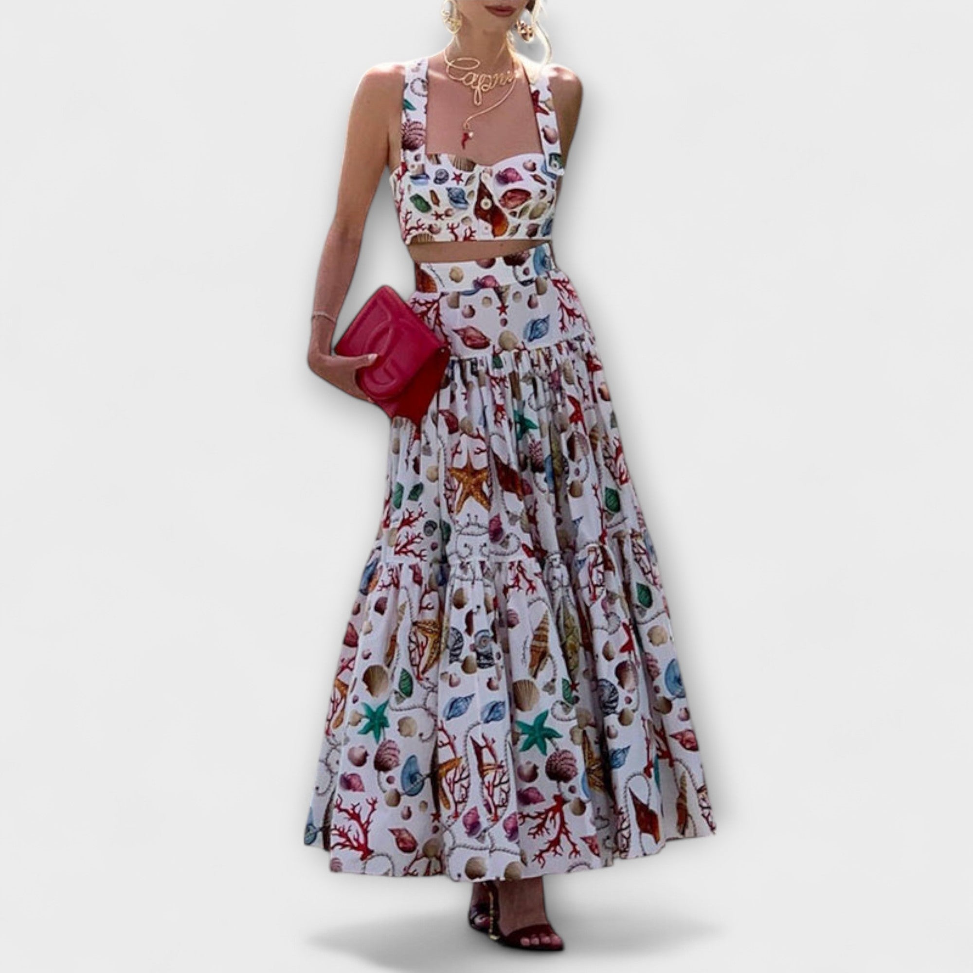 Heather - Stylish Two-Piece Skirt Set