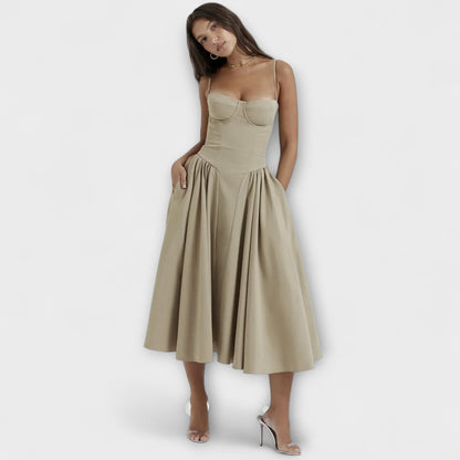 Rosalie - Refined Sleeveless Corset Dress