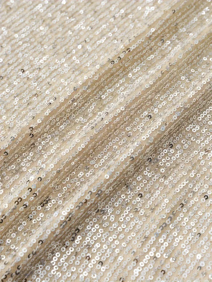 Party Dress with Sequins and Contrast