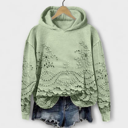 Grace – Vintage Hoodie with Floral Print