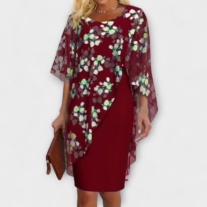 Lyanna - Floral Chiffon Women's Dress