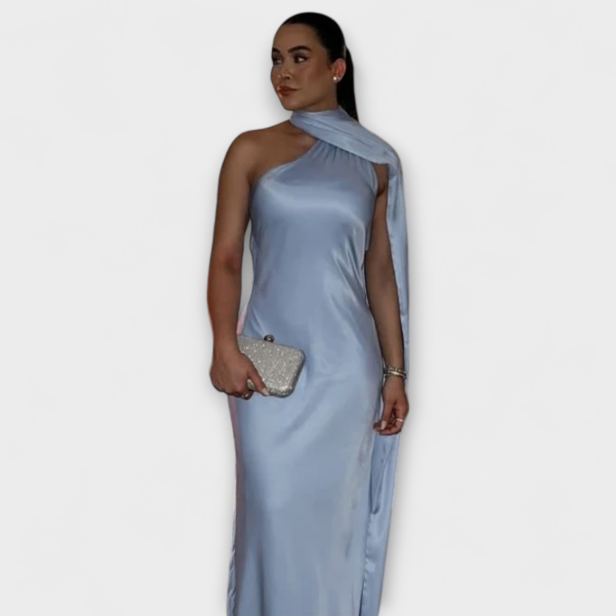 Chic Off-Shoulder Halter Maxi Dress