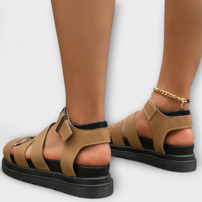Renee – Sandals with Multiple Straps and Buckle