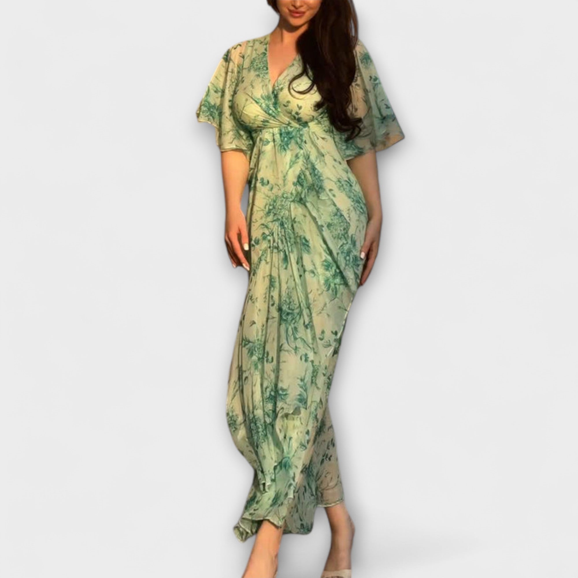 Lana - Stylish Floral Dress with V-Neck