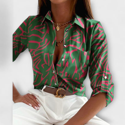 Blouse with Classic Collar